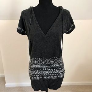 Sonoma Grey Hooded Knit Sweater